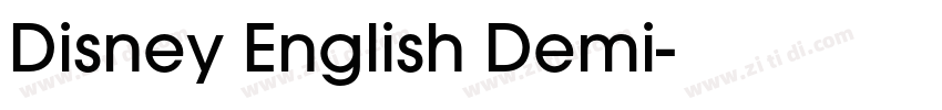 Disney English Demi字体转换
